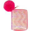 Shiny Wave Wallet, Hot Pink - Bags - 1 - thumbnail