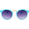 Teal Retro Cat Sunglasses - Sunglasses - 2