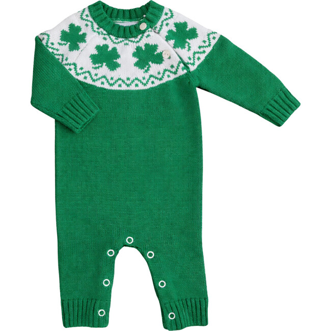 Clover Baby Romper, Green