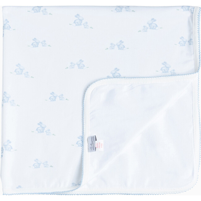 Lapinou Bunny Blanket, Pale Blue