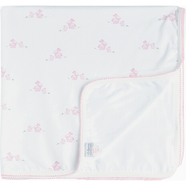 Lapinou Bunny Blanket, Pale Pink