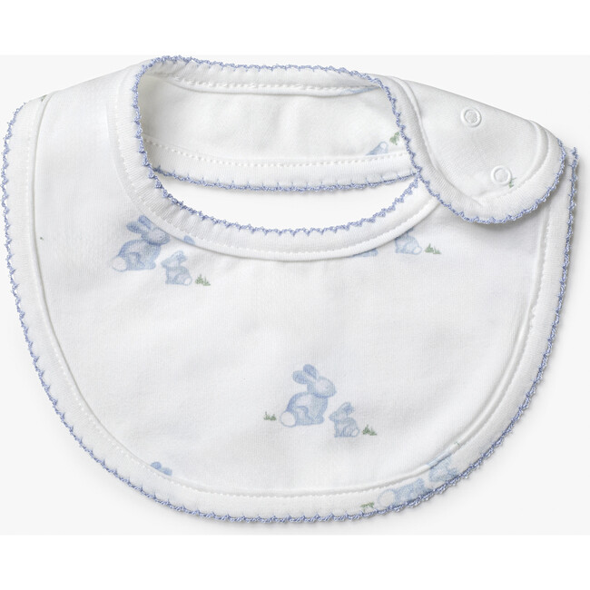 Little Lapinou Bunny Bib, Pale Blue Bunny