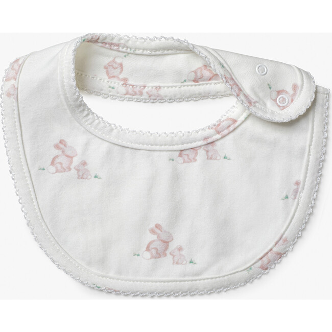 Little Lapinou Bunny Bib, Pale Pink Bunny