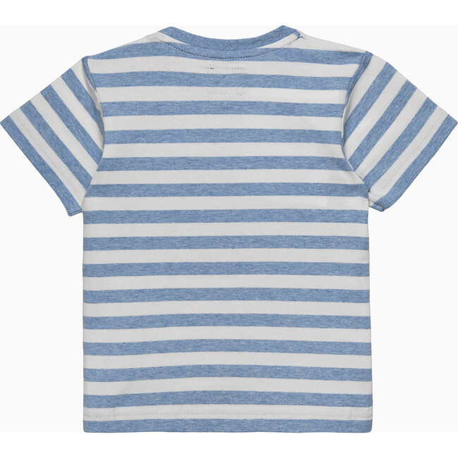 Here Comes Trouble T-Shirt, Pale Blue Stripe