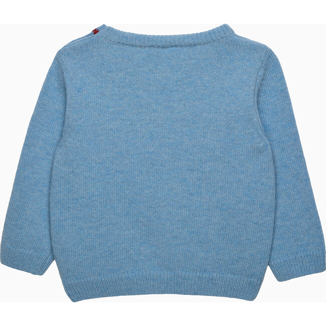 Henry Car & Bear Jumper, Blue Marl
