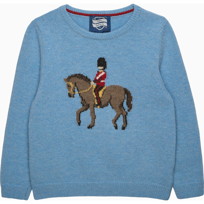 Guardsman On Horse Jumper, Blue Marl