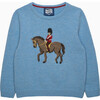 Guardsman On Horse Jumper, Blue Marl - Sweaters - 1 - thumbnail