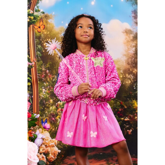 Glinda Sequin Ombre Bomber Hot Pink - Jackets - 3