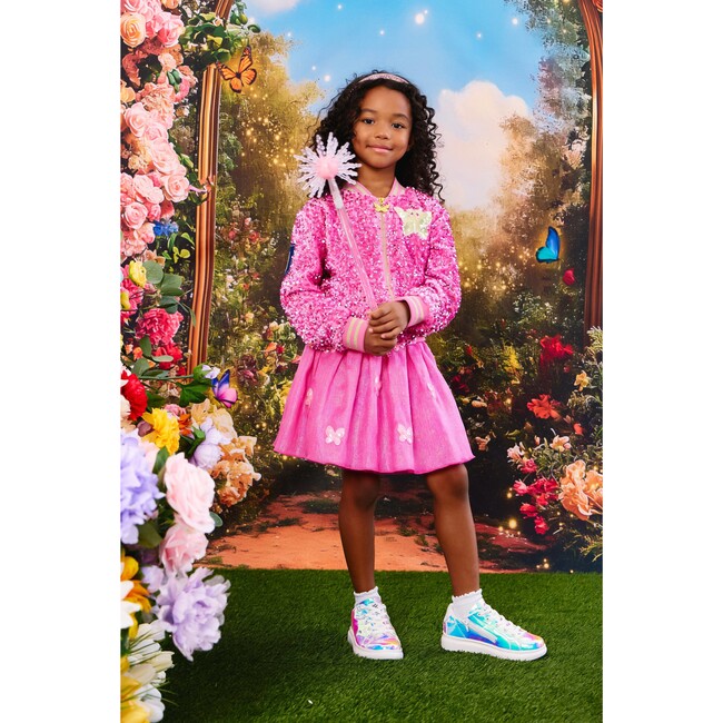 Glinda Sequin Ombre Bomber Hot Pink - Jackets - 5