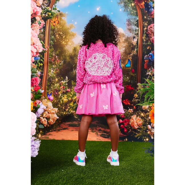 Glinda Sequin Ombre Bomber Hot Pink - Jackets - 7