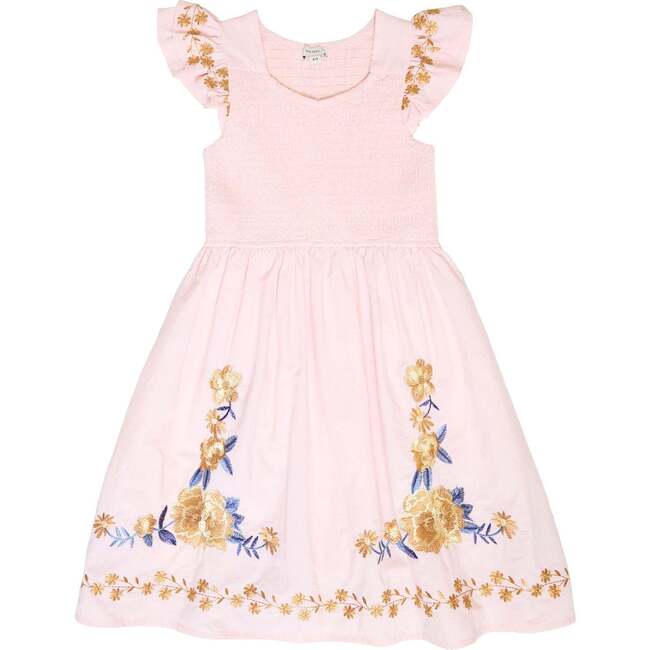 Mini Hattie Dress in Embroidered Spring Floral