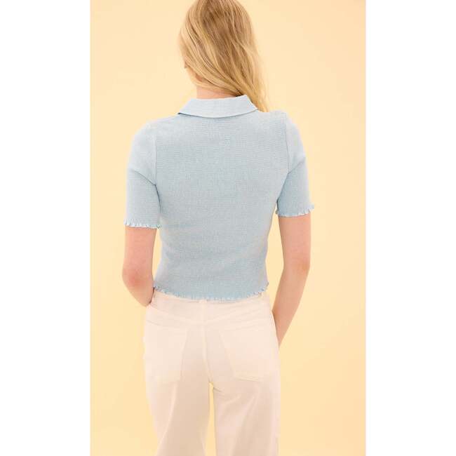 Elysia Top in Light Blue - Blouses - 3