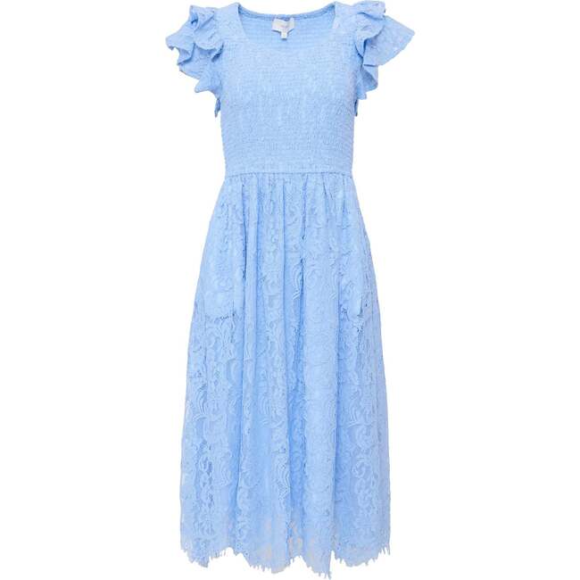 Hattie Dress in Cornflower Blue Lace