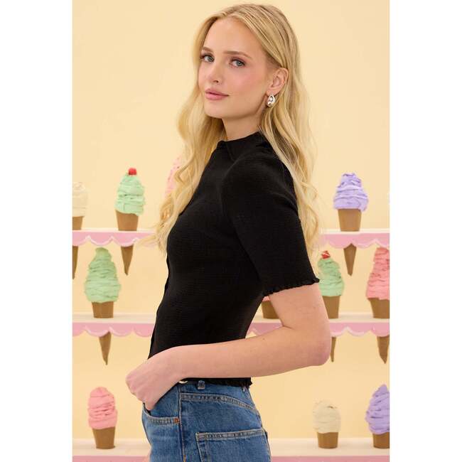 Elysia Top in Black - Blouses - 4