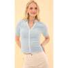 Elysia Top in Light Blue - Blouses - 4 - thumbnail