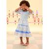 Mini Roselyn Dress in Blue Linear Floral Print - Dresses - 3