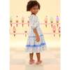 Mini Roselyn Dress in Blue Linear Floral Print - Dresses - 4