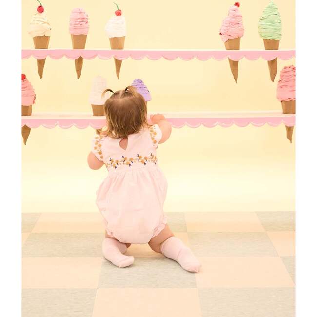 Baby Hattie Romper in Embroidered Spring Floral - Rompers - 4