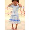 Mini Roselyn Dress in Blue Linear Floral Print - Dresses - 5