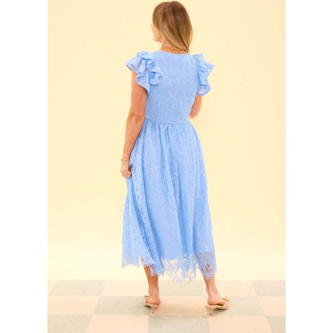 Hattie Dress in Cornflower Blue Lace - Dresses - 4