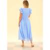 Hattie Dress in Cornflower Blue Lace - Dresses - 4