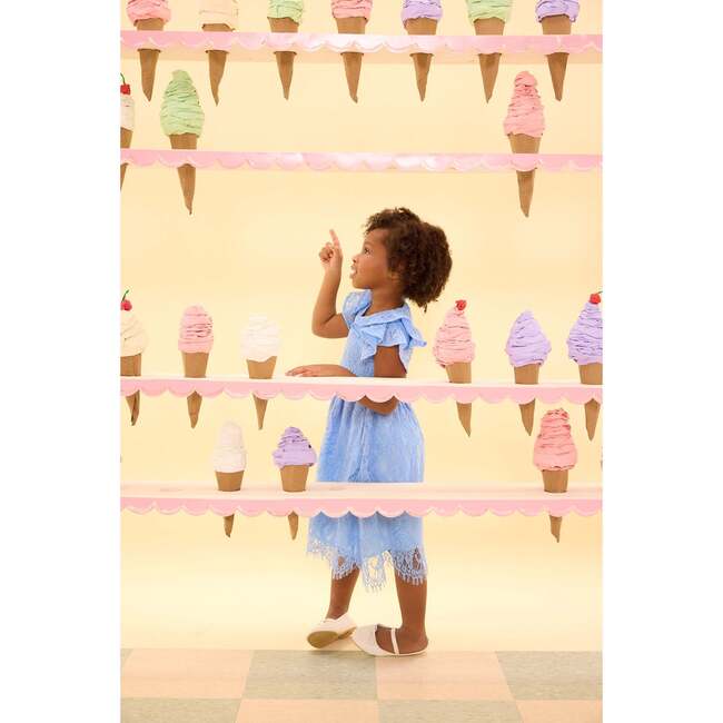 Mini Hattie Dress in Cornflower Blue Lace - Dresses - 7