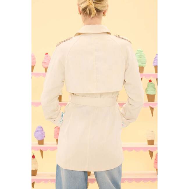 Linden Trench Coat in Blue Bouquet - Coats - 8