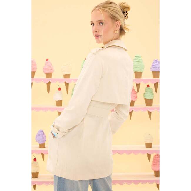 Linden Trench Coat in Blue Bouquet - Coats - 9