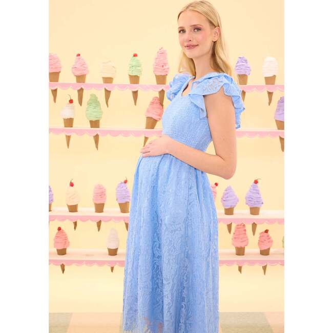 Hattie Dress in Cornflower Blue Lace - Dresses - 8