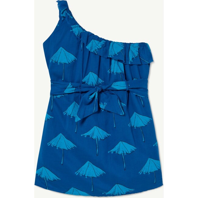 Umbrella Weasel Dress, Deep Blue - Dresses - 2