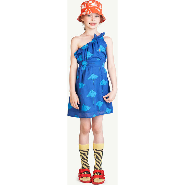 Umbrella Weasel Dress, Deep Blue - Dresses - 3