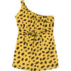 Weasel Cheetah Patterned Dress, Yellow - Dresses - 3