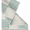 Kitchen Tiles Checkerboard Pattern Washable Rug, Blue Sage - Rugs - 3
