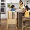 Contemporary Kitchen Helper Stool, Natural - Kitchen Helper - 7