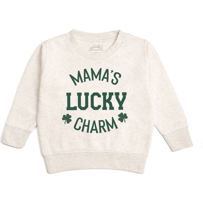 Mama's Lucky Charm St. Patrick's Day Sweatshirt, Natural Heather