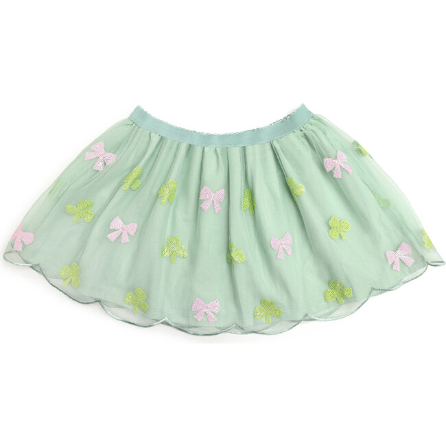 Sweet Shamrock Sequin St. Patrick's Day Tutu, Mint Green