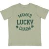 Mama's Lucky Charm St. Patrick's Day Short Sleeve T-Shirt, Sage - T-Shirts - 1 - thumbnail