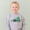 Shamrock Truck Patch St. Patrick's Day Sweatshirt, Grey - Sweatshirts - 2