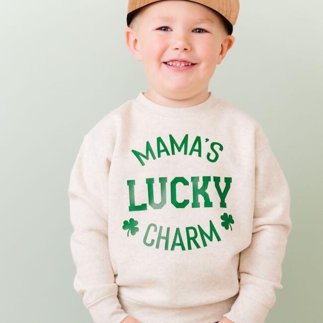 Mama's Lucky Charm St. Patrick's Day Sweatshirt, Natural Heather - Sweatshirts - 3