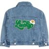 Lucky Rainbow Patch St. Patrick's Day Denim Jacket, Denim - Jackets - 1 - thumbnail