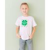Lucky Shamrock Checkered St. Patrick's Day Short Sleeve T-Shirt, Ash - T-Shirts - 2