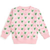 Coquette Clover St. Patrick's Day Sweatshirt, Light Pink - Sweatshirts - 1 - thumbnail
