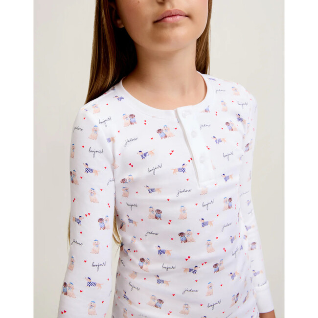 Children's Snug Fit Pajama Set in Le Woof