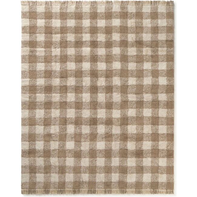 Washable Rug Vichy Marron