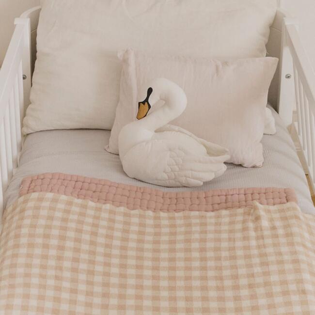 Knitted Blanket Vichy Rose