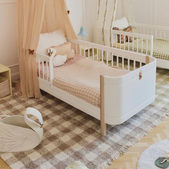 Washable Rug Vichy Marron