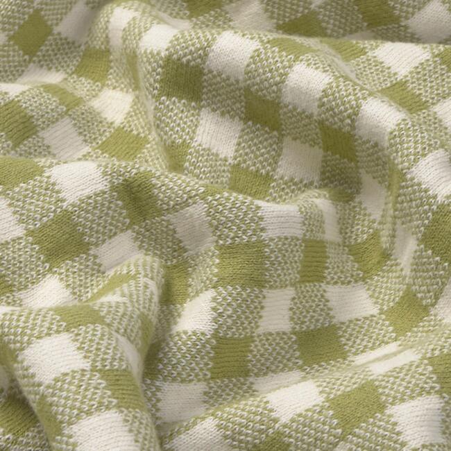 Knitted Blanket Vichy Matcha - Throws - 4