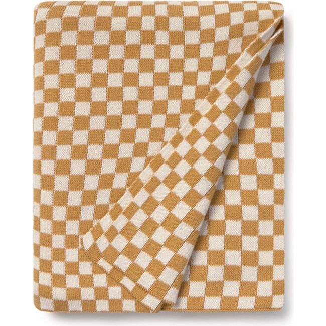 Knitted Blanket Tiles Honey