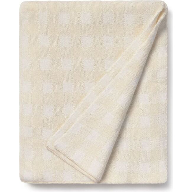 Knitted Blanket Vichy Ivory