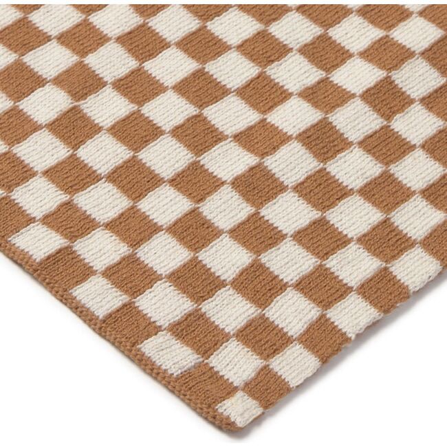 Knitted Blanket Tiles Toffee - Throws - 4